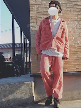 「bukht」｜「アイテム（帽子）」を使った、YASUさん（メンズ・170cm）の秋コーディネート
