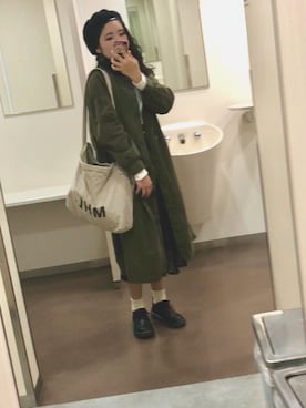 「B.L.U.E（ビーエルユーイー）のアイテム（ジャケット/アウター）」を使った、ハ ル 子さん（レディース・158cm）の秋コーディネート