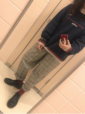 「Crisp（クリスプ）のアイテム（その他シューズ）」を使った、ハ ル 子さん（レディース・158cm）の冬コーディネート