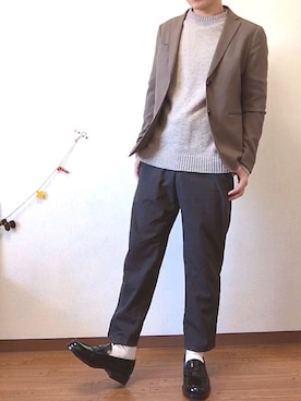 「ブラウン×ブラック」｜だいきさん（メンズ・165cm）の秋コーディネート