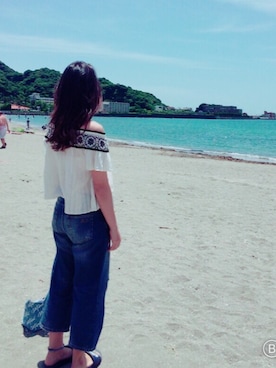 「MAX&Co.（マックス アンド コー）のアイテム（パンツ）」を使った、mioさん（レディース・165cm）の夏コーディネート