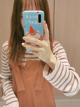 「休闲」｜「アイテム（ジャンパースカート）」を使った、脏兮兮さん（レディース・160cm）の秋コーディネート