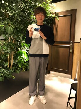 「RAGEBLUE（レイジブルー）のアイテム（その他）」を使った、石村さん（メンズ・174cm）の春コーディネート