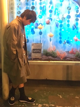 「SASQUATCHfabrix」｜「アイテム（その他アウター）」を使った、Dさん（メンズ・168cm）の夏コーディネート