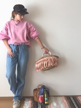 「チャイハネ（チャイハネ）のアイテム（バングル/リストバンド）」を使った、usatasanさん（レディース・157cm）の冬コーディネート