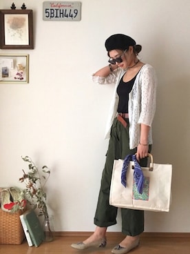 「スプリングSENSEOFPLACE」｜「アイテム（財布/小物）」を使った、usatasanさん（レディース・157cm）の春コーディネート