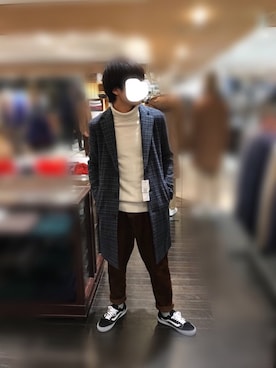 「COMME　CA COMMUNE（コムサコミューン）のアイテム（ジャケット/アウター）」を使った、わっきーさん（メンズ・177cm）の冬コーディネート