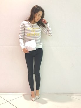 Ayaka Akiyamaさん（レディース・160cm）の冬コーディネート