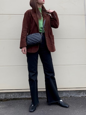 「ORiental TRaffic(ORiental TRaffic)」｜「アイテム（その他アウター）」を使った、armnさん（レディース・168cm）の冬コーディネート