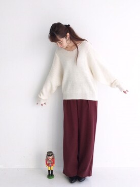 「haco!（ハコ）のアイテム（トップス）」を使った、ｉｙｕさん（レディース・157cm）の冬コーディネート