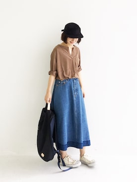 「アイテム（ブレスレット）」を使った、ｉｙｕさん（レディース・157cm）の夏コーディネート