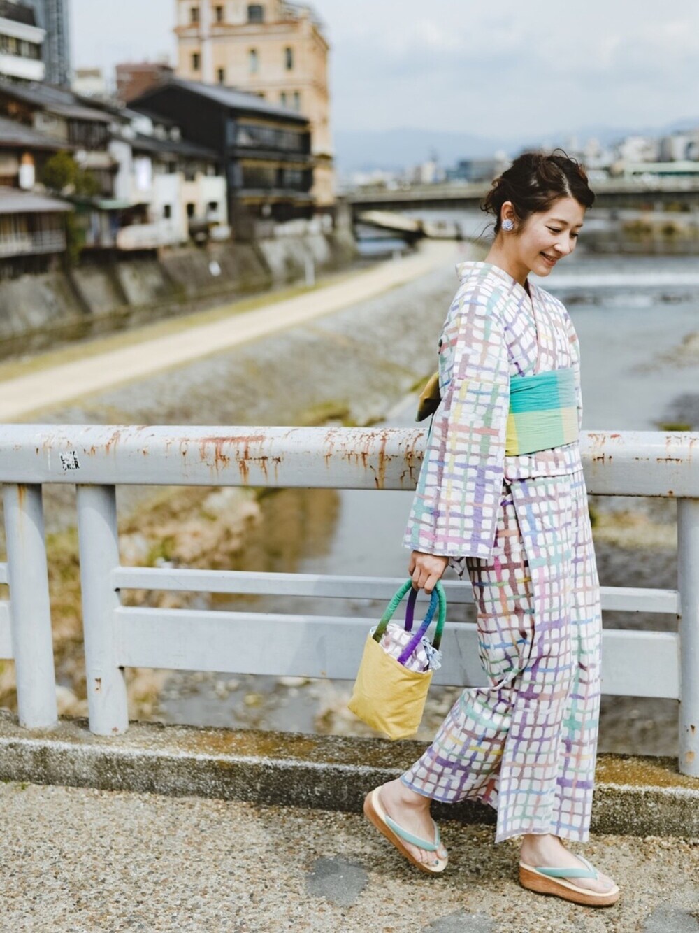 haco!（ハコ）の「ひでや工房 京都の綿ちりめん浴衣（浴衣