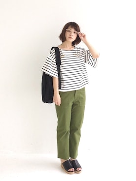 「haco!（ハコ）のアイテム」を使った、ｉｙｕさん（レディース・157cm）の夏コーディネート