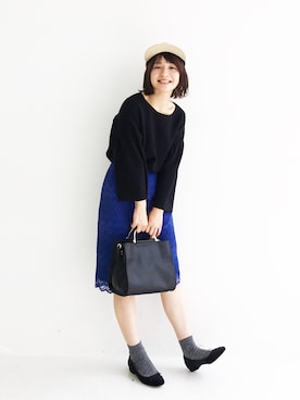 「haco!（ハコ）のアイテム（帽子）」を使った、ｉｙｕさん（レディース・157cm）の夏コーディネート