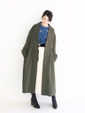 「haco!（ハコ）のアイテム（ジャケット/アウター）」を使った、ｉｙｕさん（レディース・157cm）の冬コーディネート