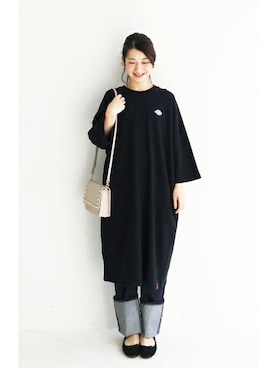 「haco!（ハコ）のアイテム（ワンピース/ドレス）」を使った、ｉｙｕさん（レディース・157cm）の春コーディネート