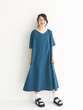 「haco!（ハコ）のアイテム（ワンピース/ドレス）」を使った、ｉｙｕさん（レディース・157cm）の春コーディネート