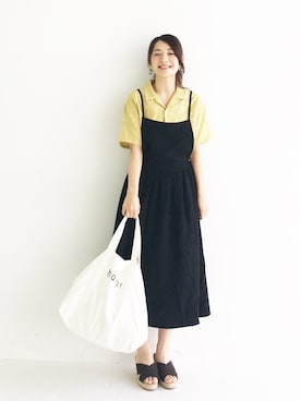 「haco!（ハコ）のアイテム（ワンピース/ドレス）」を使った、ｉｙｕさん（レディース・157cm）の春コーディネート