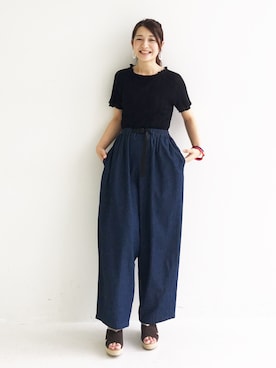 「haco!（ハコ）のアイテム（バングル/リストバンド）」を使った、ｉｙｕさん（レディース・157cm）の夏コーディネート