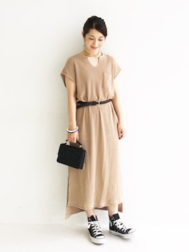 「haco!（ハコ）のアイテム（ワンピース/ドレス）」を使った、ｉｙｕさん（レディース・157cm）の夏コーディネート