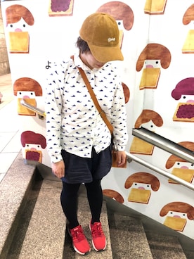 「Chaua（チャウアー）のアイテム」を使った、きあさん（レディース・157cm）の秋コーディネート