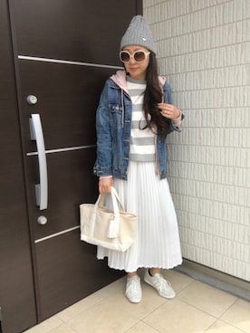 E♡RIさん（レディース・160cm）の春コーディネート