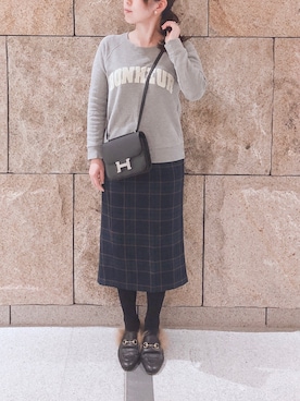 「2018マイベストコーデ」｜「アイテム（スリッポン）」を使った、♡Lindo♡さん（レディース・150cm）の冬コーディネート