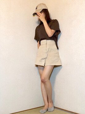 「Doublefocus（ダブルフォーカス）のアイテム（帽子）」を使った、haruさん（レディース・161cm）の秋コーディネート