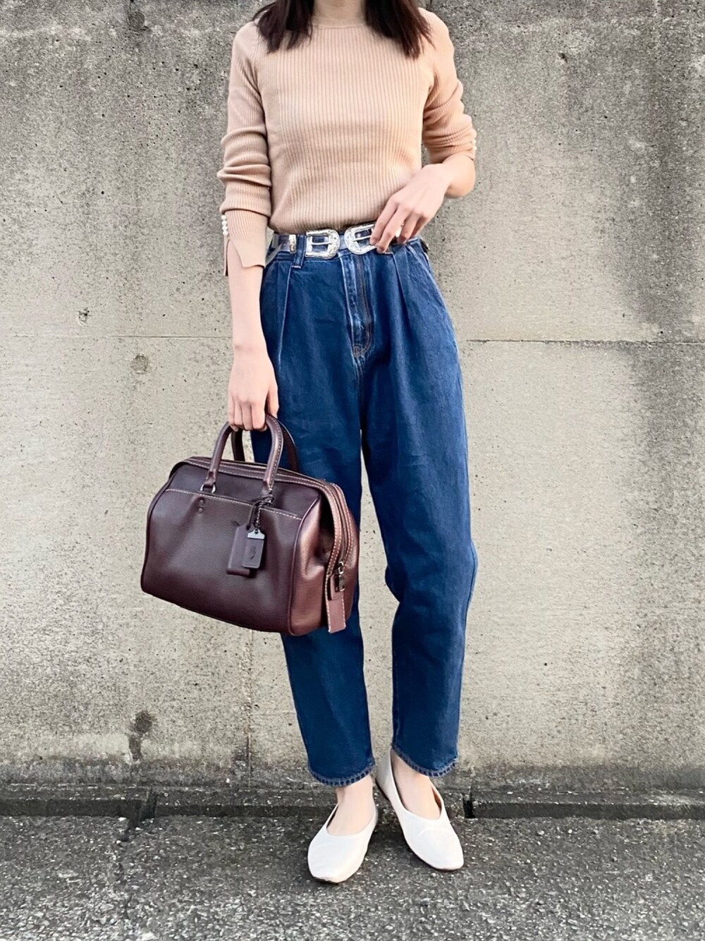 COACH ボストンバッグ ブラウン COACHのボストンバッグ（ブラウン系）を使った人気ファッション