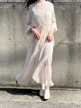 ブーツを使った 春ワンピ の人気ファッションコーディネート Wear