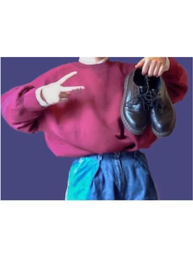 「STAR（スター）のアイテム」を使った、めいまるさん（レディース・161cm）の秋コーディネート