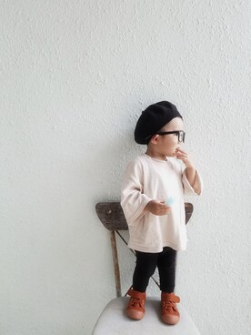 「カラースニーカー」｜「アイテム（レッグウェア）」を使った、Jr.xxxさん（キッズ・80cm）の春コーディネート