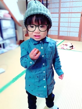 choco◡̈⋆*さん(キッズ・80cm)の冬コーディネート