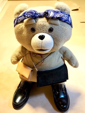 「CAMINANDO（カミナンド）のアイテム（ローファー、ブラック系）」を使った、mrdwearさん（メンズ・176cm）の冬コーディネート