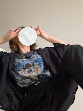 「だぼだぼ」｜「アイテム（アクセサリー）」を使った、sachikoさん（レディース・161cm）の春コーディネート