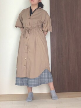 「アイテム（ワンピース/ドレス）」を使った、りずさん（レディース・164cm・10代）の夏コーディネート