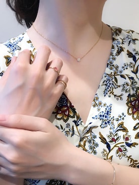 「ゴールドアクセ」｜giulietta by Ponte Vecchioさん（レディース・160cm）の春コーディネート