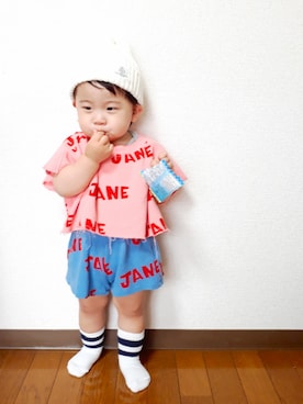 「bobochoses」｜「アイテム（その他）」を使った、ちゃんリリさん（キッズ・80cm）の夏コーディネート