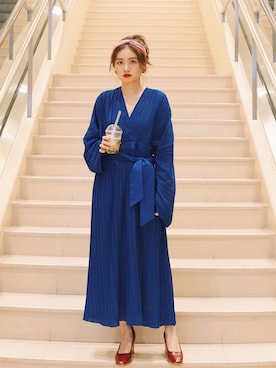 「C/MEO COLLECTIVE（カメオコレクティブ）のアイテム」を使った、阿宁别怂さん（レディース・161cm）の春コーディネート