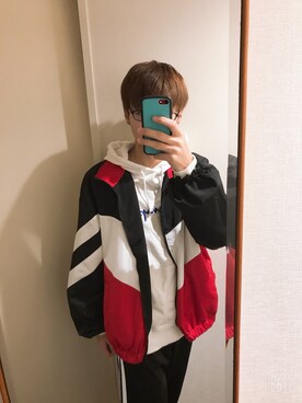 「SPADE（スペード）のアイテム（ジャケット/アウター）」を使った、モカチップさん（メンズ・165cm）の秋コーディネート