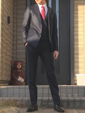 「ことしもよろしくお願いします」｜Kagetoraさん（メンズ・178cm）の冬コーディネート
