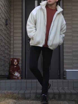 「Dr. Martens（ドクターマーチン）のDr.Martens / ドクターマーチン 1461 3EYE GIBSON SHOE 3ホール ギブソン シューズ ブーツ（ブーツ）」を使った、Kagetoraさん（メンズ・178cm）の冬コーディネート