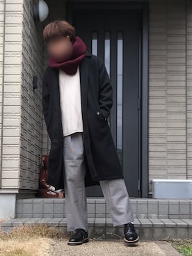 「Dr. Martens（ドクターマーチン）のDr.Martens / ドクターマーチン 1461 3EYE GIBSON SHOE 3ホール ギブソン シューズ ブーツ（ブーツ）」を使った、Kagetoraさん（メンズ・178cm）の冬コーディネート
