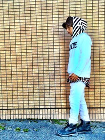 ASIDE | Æ BORDER HOODY(パーカー)