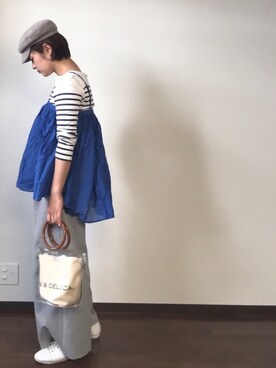 「アイテム（ピアス（両耳用））」を使った、msd☺︎さん（レディース・162cm・30代）の春コーディネート