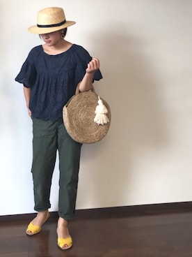「アイテム（ピアス（両耳用））」を使った、msd☺︎さん（レディース・162cm・30代）の春コーディネート