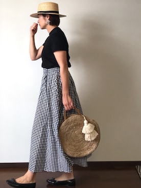 「アイテム（ピアス（両耳用））」を使った、msd☺︎さん（レディース・162cm・30代）の夏コーディネート