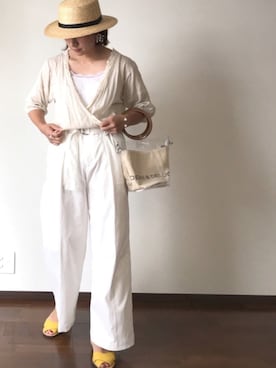 「アイテム（ピアス（両耳用））」を使った、msd☺︎さん（レディース・162cm・30代）の夏コーディネート