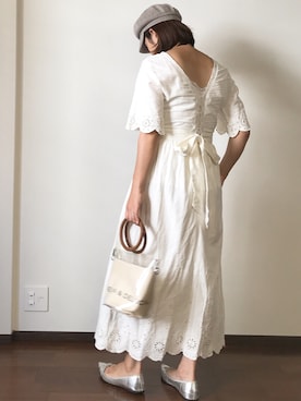 「アイテム（ピアス（両耳用））」を使った、msd☺︎さん（レディース・162cm・30代）の夏コーディネート