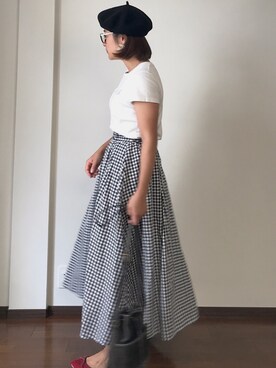 「アイテム（ピアス（両耳用））」を使った、msd☺︎さん（レディース・162cm・30代）の夏コーディネート